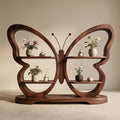 Bay Furniture Butterfly Display Shelf in Walnut