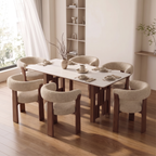 Bay Furniture Multi-Post Grid Base Sintered Stone Dining Table