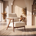 Bay Furniture Z-Frame Boucle Accent Chair