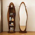 Bay Furniture Oval Floor Mirror & Shelving Unit Set