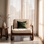 Bay Furniture Closed Frame Quilted Boucle Lounge Chair