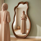 Bay Furniture Wavy Organic Full-Length Floor Mirror