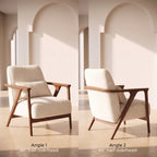 Bay Furniture Z-Frame Boucle Accent Chair