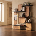Bay Furniture Organic Pebble Wall Shelving System