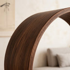 Bay Furniture S-Curve Sculptural Walnut Bookshelf
