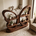 Bay Furniture Butterfly Display Shelf in Walnut