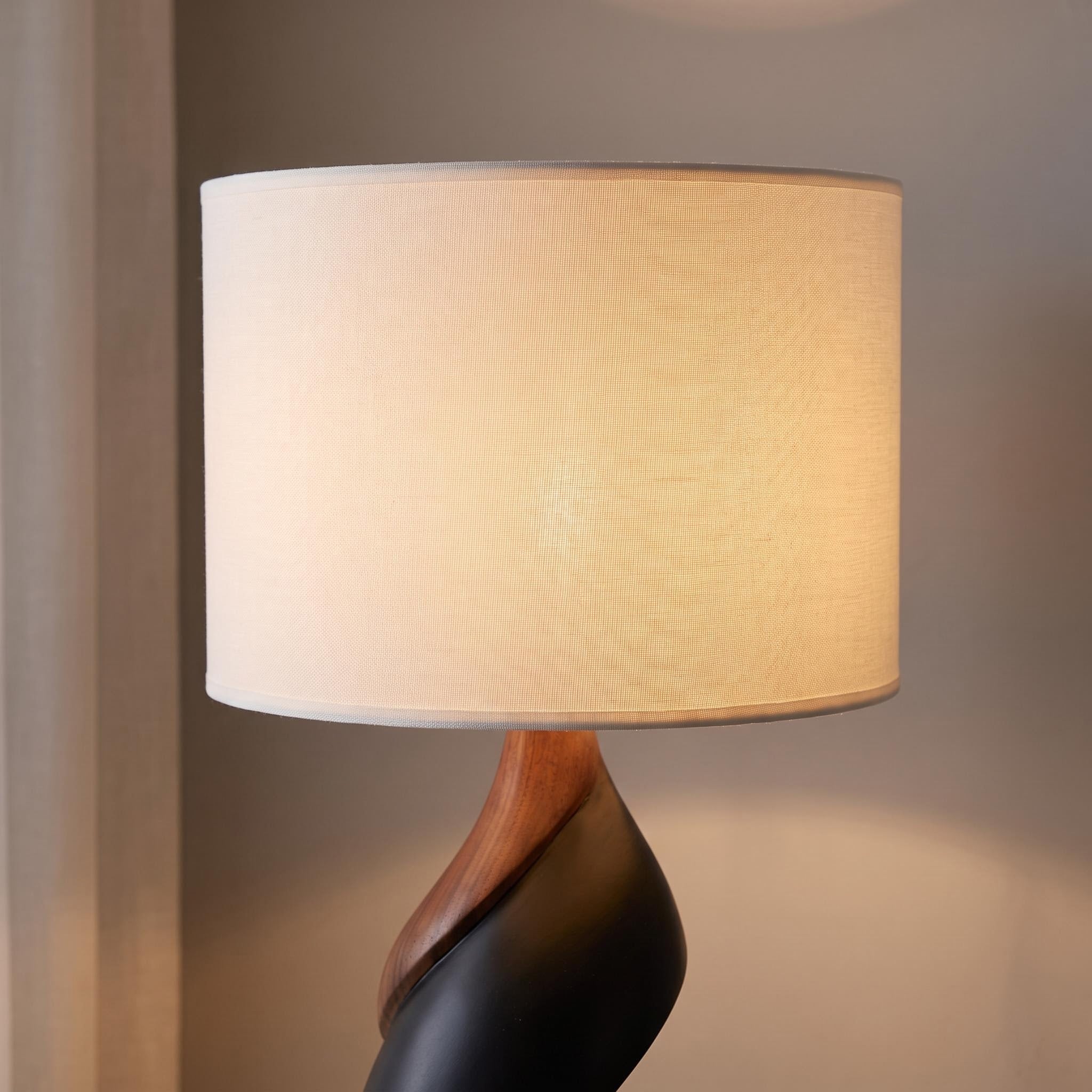 Bay Furniture Two-Tone Flame Wave Sculptural Floor Lamp