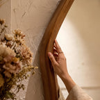 Bay Furniture Irregular Polygon Full-Length Floor Mirror
