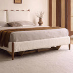 Bay Furniture Ladder Rail Boucle Bed – Frame Only
