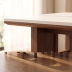 Bay Furniture Multi-Post Grid Base Sintered Stone Dining Table