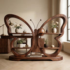 Bay Furniture Butterfly Display Shelf in Walnut