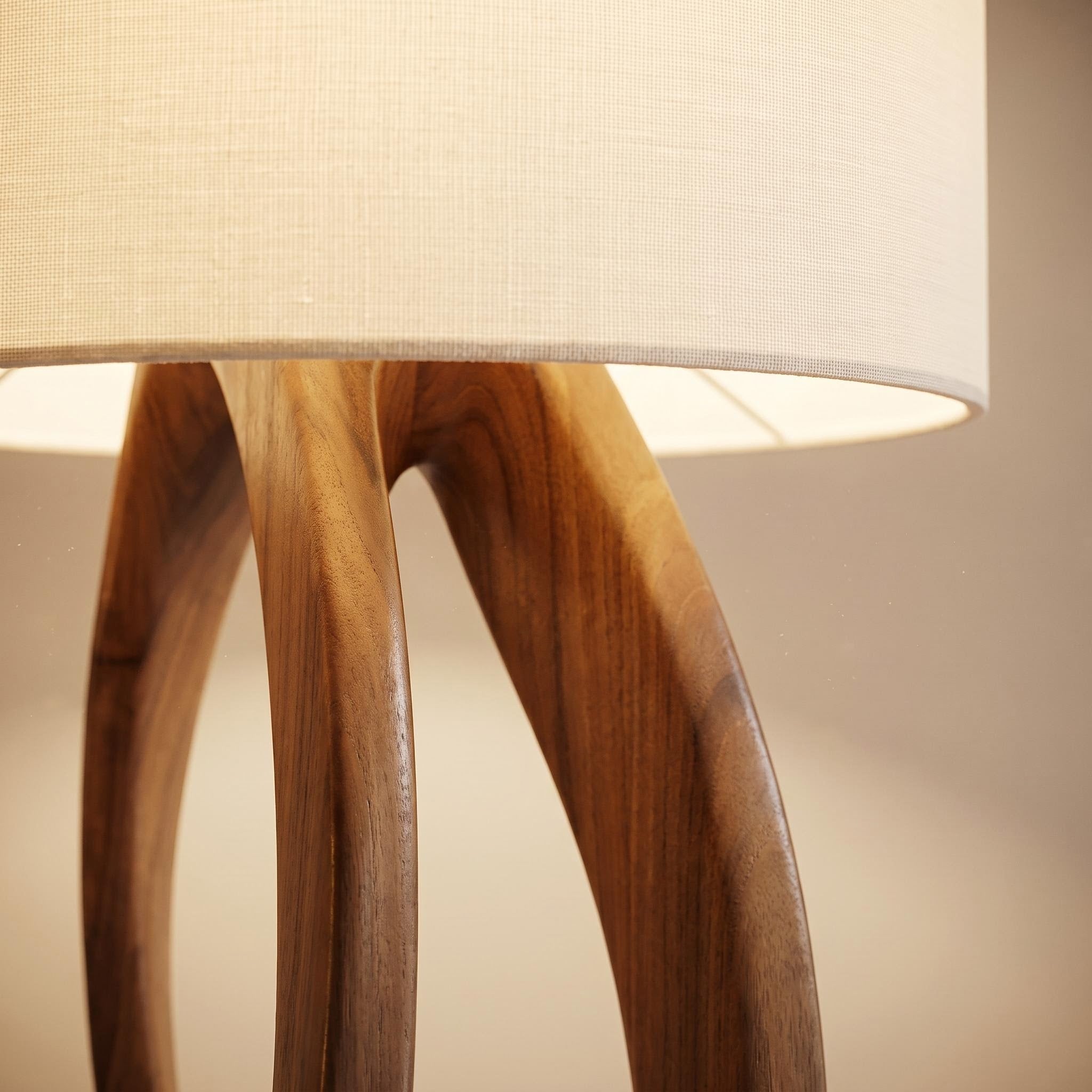 Bay Furniture Twisted Braid Walnut Floor Lamp