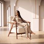Bay Furniture Z-Frame Boucle Accent Chair