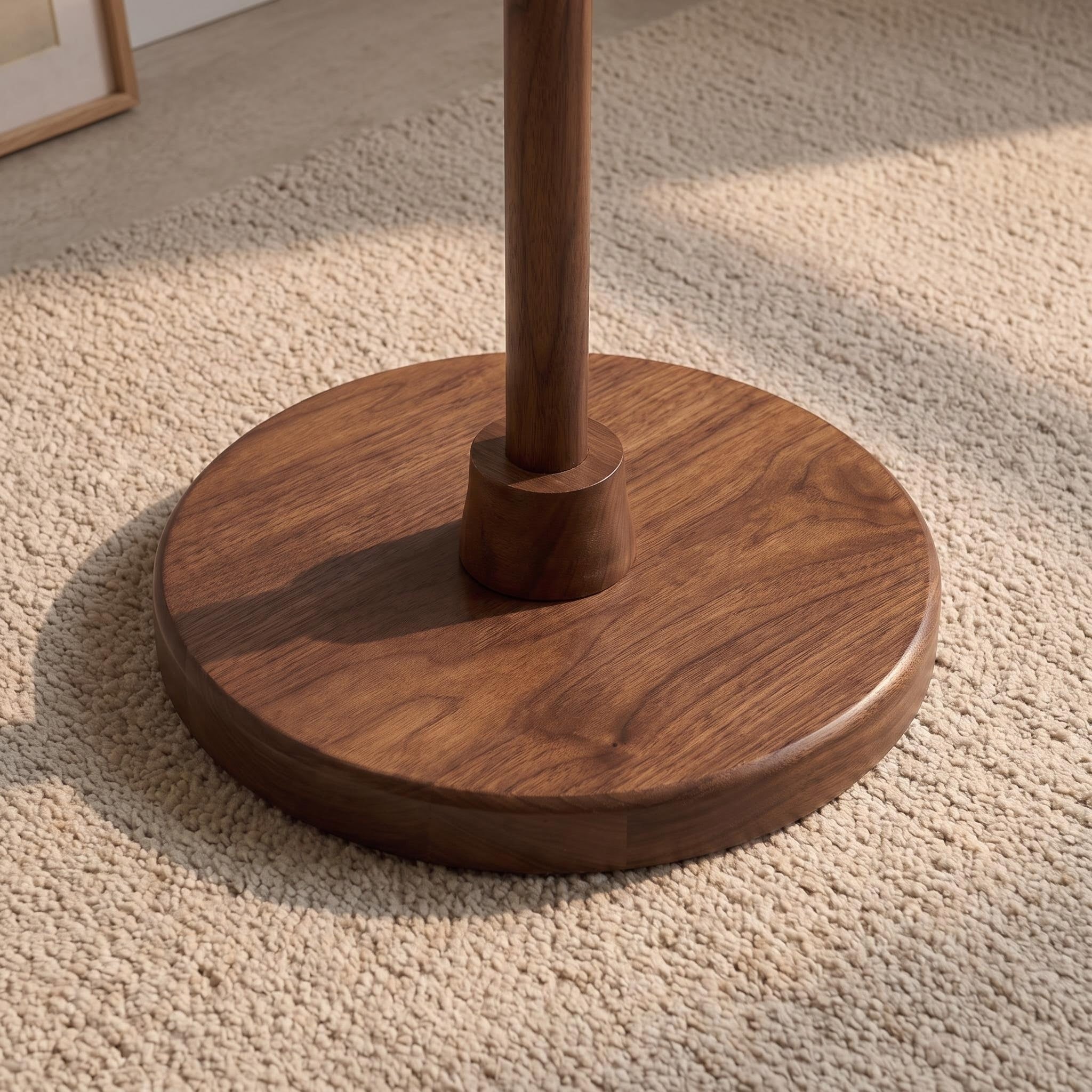 Bay Furniture Antler Branch Walnut Floor Lamp with Glass Globe