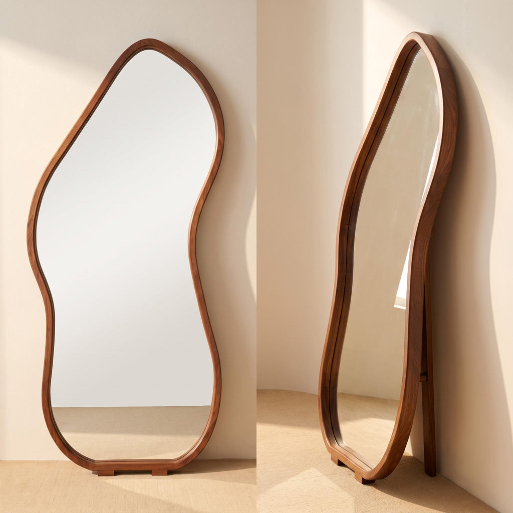 Bay Furniture Asymmetric Organic Floor Mirror