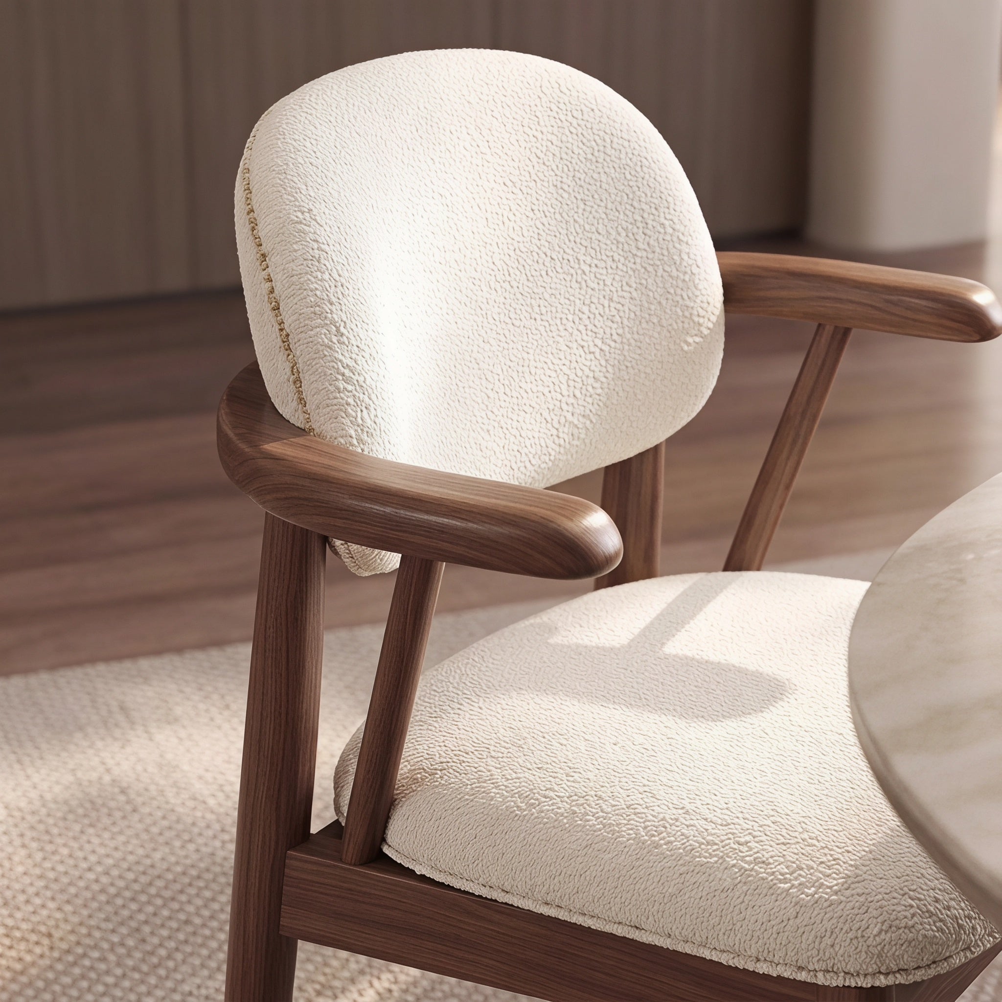 Bay Furniture Oval Sintered Stone Dining Table with Cylinder Base