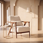 Bay Furniture Z-Frame Boucle Accent Chair