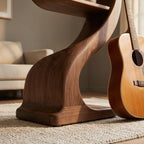 Bay Furniture Nine-Form Sculptural Walnut Bookshelf