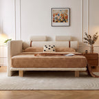 Bay Furniture Bolster Headboard Boucle Bed – Frame Only