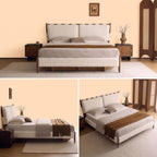 Bay Furniture Ladder Rail Boucle Bed – Frame Only