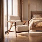 Bay Furniture Z-Frame Boucle Accent Chair