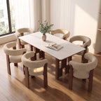 Bay Furniture Multi-Post Grid Base Sintered Stone Dining Table