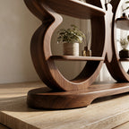 Bay Furniture Butterfly Display Shelf in Walnut