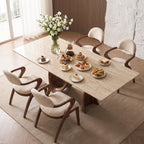 Bay Furniture Mobius Twist Pedestal Sintered Stone Dining Table