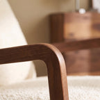 Bay Furniture Sled Base Boucle Accent Chair
