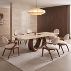 Bay Furniture Mobius Twist Pedestal Sintered Stone Dining Table