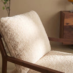 Bay Furniture Sled Base Boucle Accent Chair