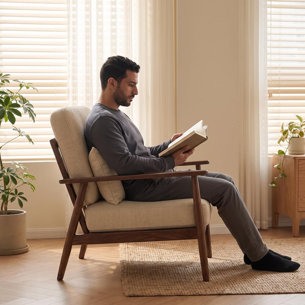 Bay Furniture Wide Arm Lounge Chair