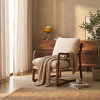 Bay Furniture Sled Base Boucle Accent Chair