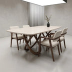 Bay Furniture Cross Leg Sintered Stone Dining Table